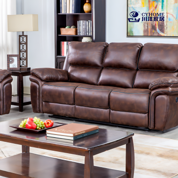 Elegant Brown Recliner with Manual Adjustment