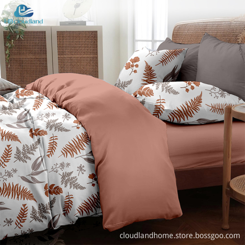 Cloudland Rikki Printed Designer Cotton Duvet Cover Set - Queen Size 3 Pieces