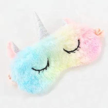 Cute Mulberry Silk Sleep Eye Mask with Eyelashes