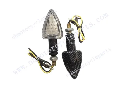 2 Motorcycle Motorbike Arrow Amber Light Indicator 12V