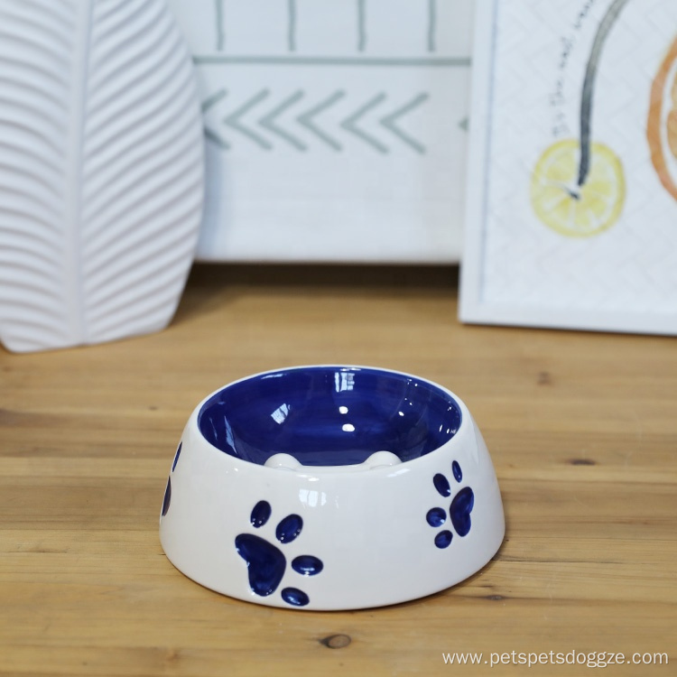 Pet Customizable Luxury Ceramic Pet Dog Bowl