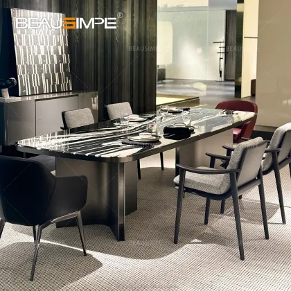 Marble Top Dining Table Set