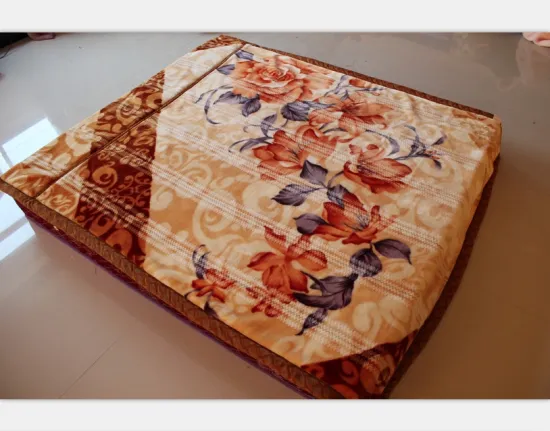 Hot Selling Flower Design Mink Blanket
