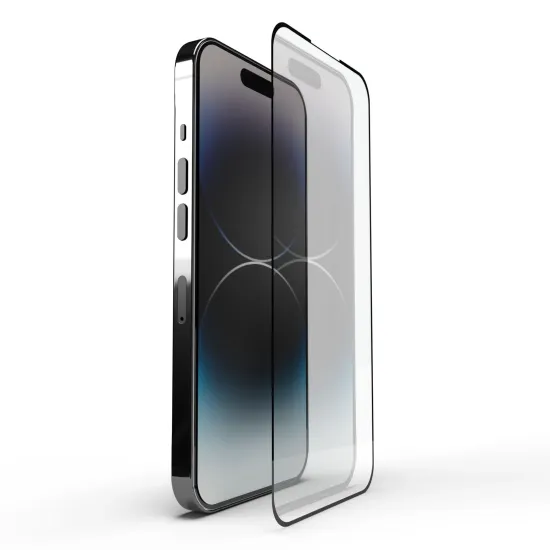 Mobile Phone Full Glue 2.5D Silk Tempered Glass Screen Protector for iPhone 15/14 Pro Max Plus - Anti-Scratch Protective Film