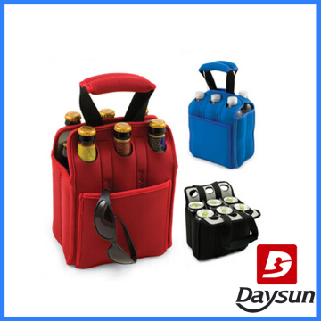 Neoprene Water Bottle Holder Insulated Beer Carrier for Six Bottles Six Pack Wine Tote