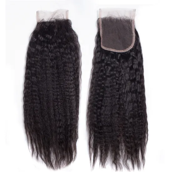 Virgin Cuticle Aligned Indian Transparent Lace Frontal Closure Kinky Straight French Lace Frontal 5x5