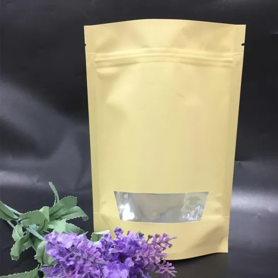 Single color Doypack With Clear Window