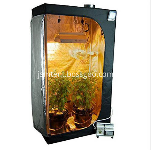 Reflective mylar plant growing tent