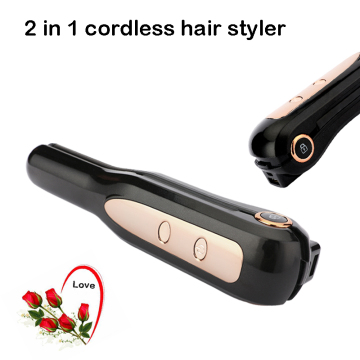 High capacity battery hair styling straightener
