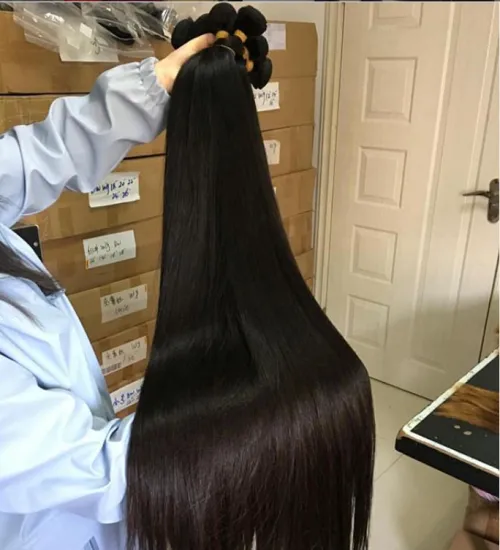 Populaire Meche bresilienne extensions de cheveux humain couleur deep wave bundles with frontal closure cheveux humain