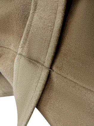 Women's brown wool coat