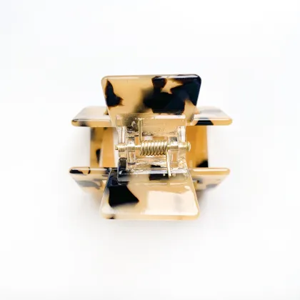 BOFEIYA Wholesale: Stylish Trendy Hair Claws in Cellulose Acetate - Small Square Claw Clips