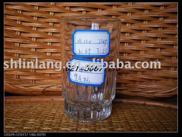 Transparent beverage glass cup