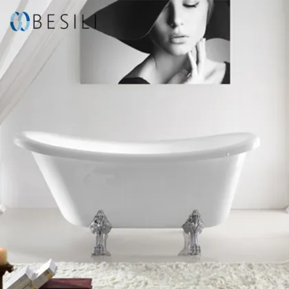 Classic Black Freestanding Tiger Claw Foot Bath Tub