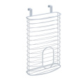 Plastic Bag Holder Metal chrome over cabinet plastic bag holder Supplier