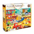 Floor Puzzle Construction Site 24-Pieces Large Puzzle for Kids Custom Best Selling Amazon