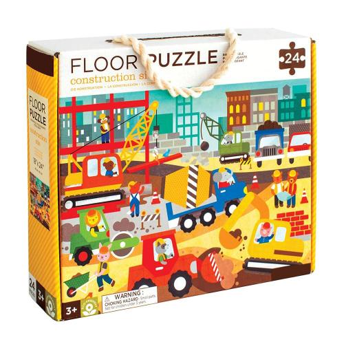 Puzzim de piso de construção de construção 24 peças grandes quebra-cabeça para crianças mais vendidas personalizadas Amazon