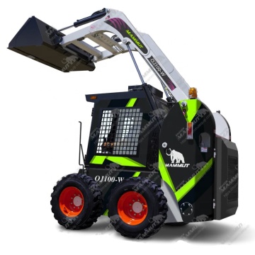 OJ100-W Skid Steer Loader mit Crawler-verfolgten Ansätzen und Reifen