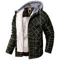 Men's Casual Plaid Hooded Jacket