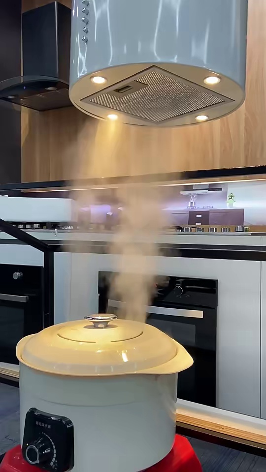 Major Kitchen Appliances Cooker Hood  Kitchen Vent ISLAND Range Hood Chimney Curved Tubular's  Cooker Hood Extractor