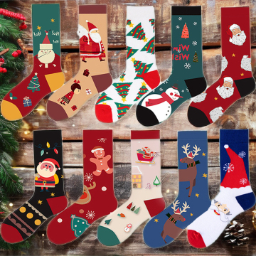 Wholesale Novelty Santa Xmas Holiday Custom Socks