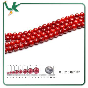 Wholesale Diy Jewelry Accessories Natural Red Round Coral Beads