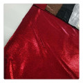 Shinning Red Fashion Dress PolyIo Coating On Fabric Shiny Nylon Fabric Πλεκτά καλοκαιρινά υφάσματα