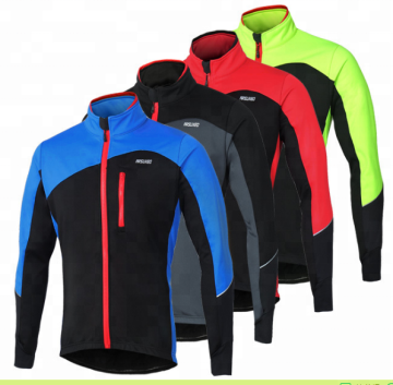ARSUXEO 17D Breathable Quick Dry Winter Cycling Jacket with Back Pocket