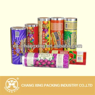 Metallized laminated food safe plastic film roll for packing toffee candy wrapper