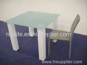 Modern Minimalist Glass Dining Table 