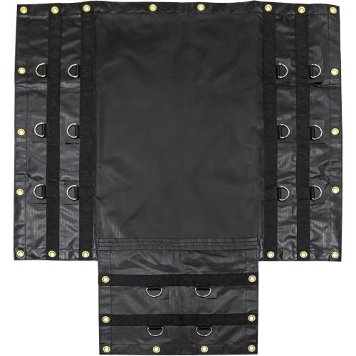 18 Oz ওয়াটারপ্রুফ ভিনাইল টার্প 16x27 সহ 4 Ft ড্রপ
