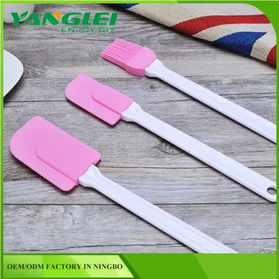 FDA Silicone Rubber Cake Spatula For Cream Chocolate Scraping