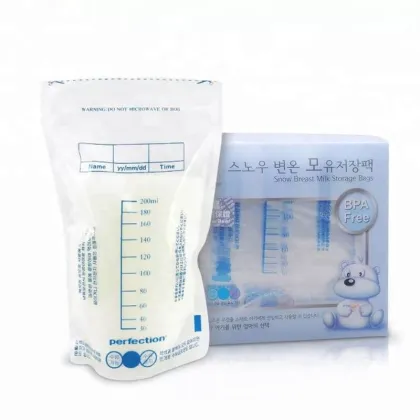 breast milk bag with double zipper/breast milk bag/breast milk storage bag