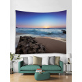 Tapestry Wall Hanging Ocean Sea Wave Beach Series Tapestry Sunrise Sunset Reef Tapestry for Bedroom Home Dorm Decor