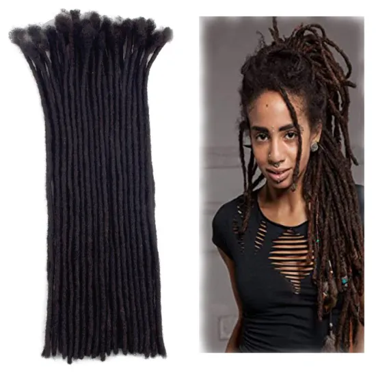 Hot sell 20 Inch  Crochet afro kinky hair extensions Afro Kinky Dreadlocks Human Hair dreadlock
