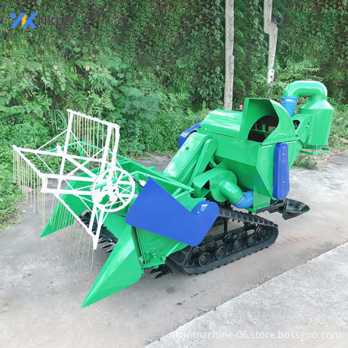 Mini Rice Harvester for Sale: Nkun Track Pad Rice Combine