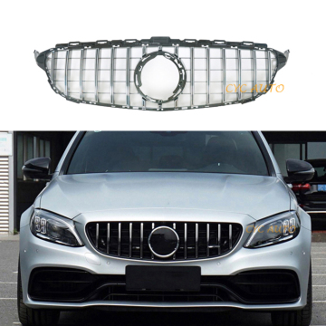 AMG Car Replacement Parts GT Front Bumper Grille for Mercedes Benz C Class C63 Model 2019-2021
