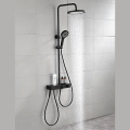 Ensemble de robinets de douche noire mat