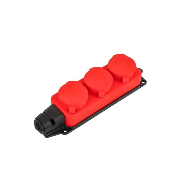 Soket Listrik Tahan Air 16A 250V AC dengan Penutup