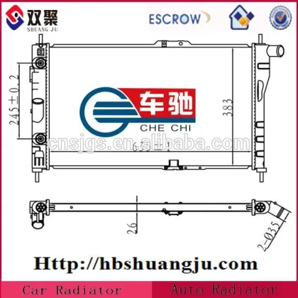 Copper radiator water cooling