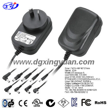 12V 1.0a Power supply used for lighting with SAA certificate