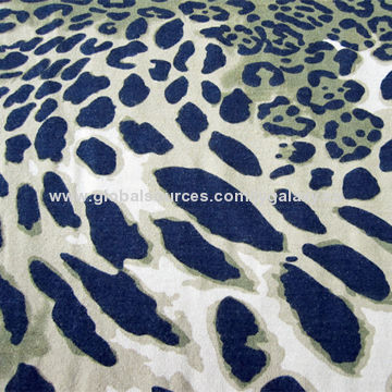 Printed Jersey Fabric, Made of 95% Cotton and 5% Spandex, Weighs 200gsm, 160cm Width