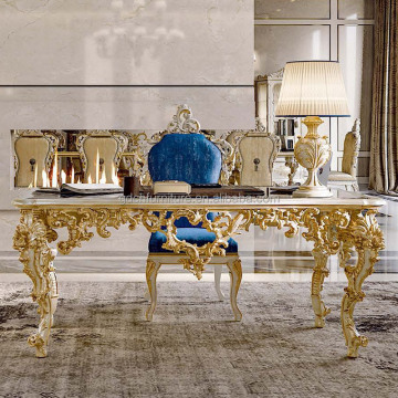 European Style Customized Solid Wood French Classic Home Office Furniture