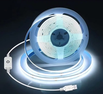 DC5V Flexible USB Touch Dimmable COB LED Strip Light - Hot Sales