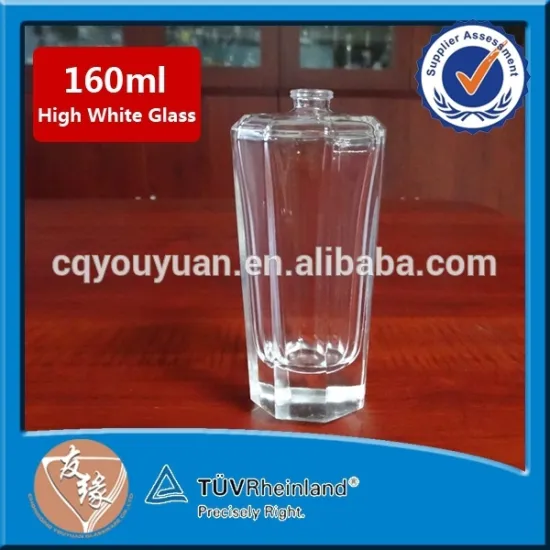 Unique high grade clear glass perfume oil bottles 20ml, 100ml, 160ml