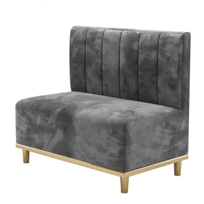 Golden Leg Velvet Restaurant Seating Sets