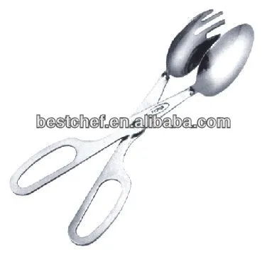 Stainless steel Economy salad serving scissor tong