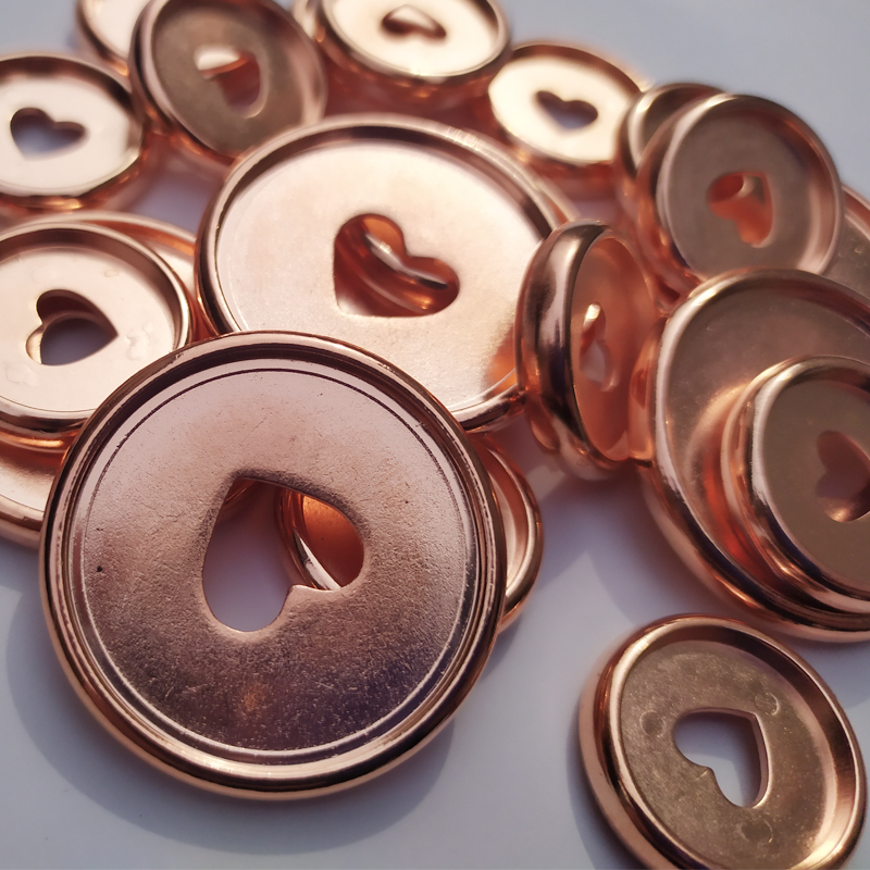 11PCS Rose Gold Binding Mushroom Hole Buckle DIY Notebook Plastic Discs Button Binder Accessories Buckle Mushroom Hole Book