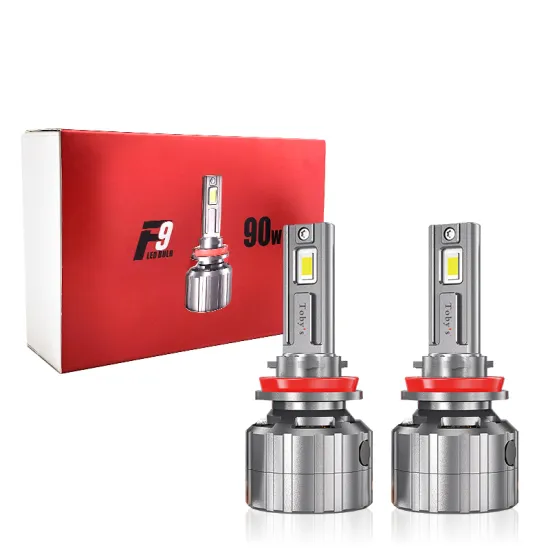 TOBYS F9 Series High-Power LED Car Bulbs: 160W, 20000lm Output for H7 & H4 Headlights, Compatible with Various Vehicles