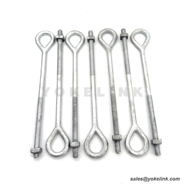 3/4" Oval Eye Bolt HDG IEEE C135.1 & CSA C83 SEC Compliant Poleline Fastener